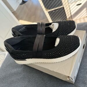 Kenneth Cole Reaction Black Crystal - Knit slip ons | Size 11 M NEW